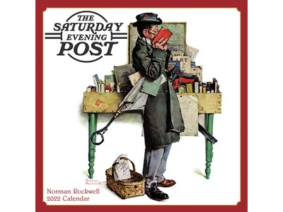 2022 Willow Creek The Saturday Evening Post 7 x 7 Monthly Wall Calendar (12316)