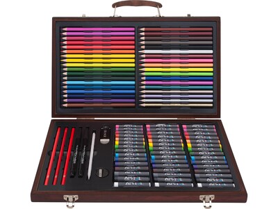 Art 101 Draw and Color Art Set, Assorted Colors, 106 Pieces (53106)