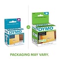 DYMO LabelWriter 30254 Mailing Address Labels, 3-1/2 x 1-1/8, Black on Clear, 130 Labels/Roll (302