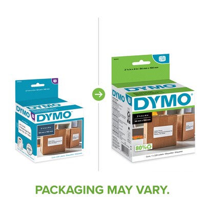 DYMO 30323 Shipping Labels, Permanent Adhesive