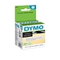 Dymo LabelWriter 30578 Label Printer Labels, 0.75", Black On White, 400/Box