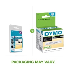 DYMO LabelWriter 30578 Return Address Labels, 2 x 3/4, Black on White, 200 Labels/Roll, 2 Rolls/Pa