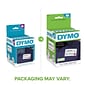 DYMO LabelWriter 30911 Time Expiring Name Badge Labels, 4 x 2-1/4, Black on White, 250 Labels/Roll