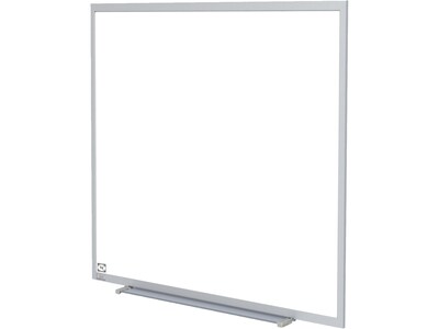 Ghent Hygienic Porcelain Dry-Erase Whiteboard, Anodized Aluminum Frame, 4 x 4 (M4-44-4)