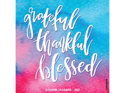 Willow Creek Christmas Concert 2022 2022 Willow Creek Grateful, Thankful, Blessed 12" X 12" Monthly Wall  Calendar (18163) | Quill.com