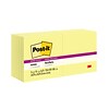 Post-it® Super Sticky Notes, 3 x 3, Canary Yellow, 90 Sheets/Pad, 12 Pads/Pack (654-12SSCY)