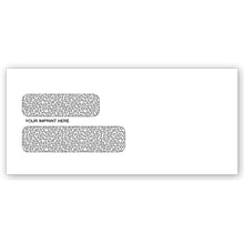 Custom Double Window Envelopes with Security lining, 1 Color Printing, 9 x 4-1/8, 500/Pack
