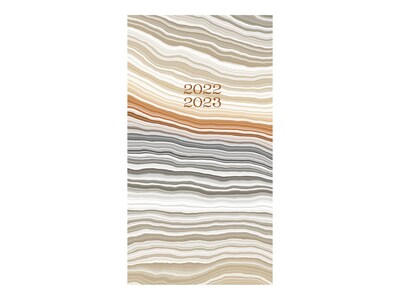 2022-2023 Willow Creek Abstract Layers 3.5 x 6.5 Monthly Planner, Multicolor (21828)
