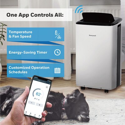  JHS 8,000 BTU Portable Air Conditioner, Remote Control, Black  and White HF8CESVWK5 (A019J-05KR)