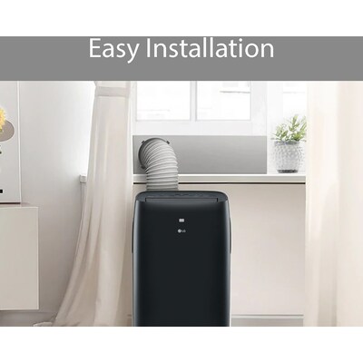 LG 12000 BTU (8000 BTU DOE) Portable Air Conditioner with Remote, Black (LP0821GSSM)