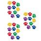 Teacher Created Resources Colorful Paw Print Accents, 30 Per Pack, 3 Packs (TCR4114-3)