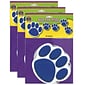 Teacher Created Resources Blue Paw Prints Accents, 30 Per Pack, 3 Packs (TCR4275-3)