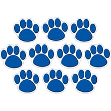 Teacher Created Resources Blue Paw Prints Accents, 30 Per Pack, 3 Packs (TCR4275-3)