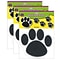 Teacher Created Resources Black Paw Prints Accents, 30 Per Pack, 3 Packs (TCR4277-3)