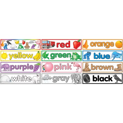 Teacher Created Resources Colors Headliners, 12 Per Pack, 3 Packs (TCR4482-3)
