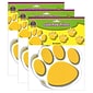 Teacher Created Resources Gold Paw Prints Accents, 30 Per Packs, 3 Packs (TCR4645-3)