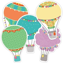 Carson Dellosa Education Up and Away Hot Air Balloons Cut-Outs, 36 Per Pack, 3 Packs (CD-120525-3)