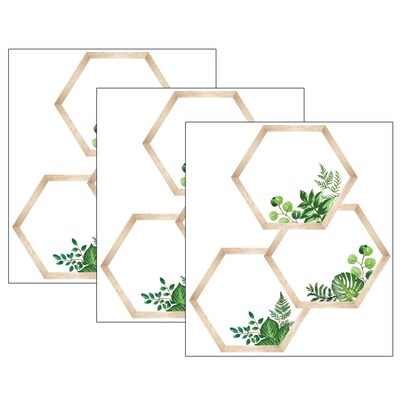 Schoolgirl Style™ Simply Boho Hexagons Cut-Outs, 36 Per Pack, 3 Packs (CD-120612-3)