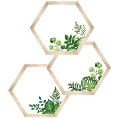 Schoolgirl Style™ Simply Boho Hexagons Cut-Outs, 36 Per Pack, 3 Packs (CD-120612-3)