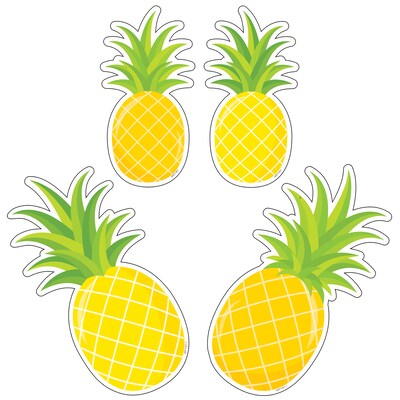 Creative Teaching Press Palm Paradise Pineapple Party 6" Designer Cut-Outs, 48 Per Pack, 3 Packs (CTP10226-3)