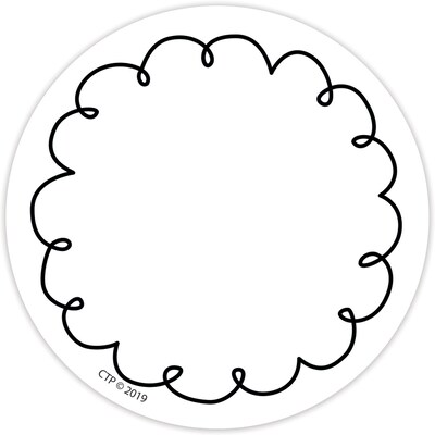 Creative Teaching Press Loop-de-Loop 3 Designer Cut-Outs, 36 Per Pack, 6 Packs (CTP8769-6)