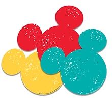 Eureka Mickey Mouse Paper Cut Outs, 36 Per Pack, 3 Packs (EU-841008-3)