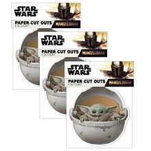 Eureka Star Wars™ The Mandalorian Paper Cut Outs, 36 Per Pack, 3 Packs (EU-841557-3)