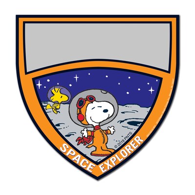 Eureka Peanuts NASA Badge Paper Cut Outs, 36 Per Pack, 3 Packs (EU-841601-3)