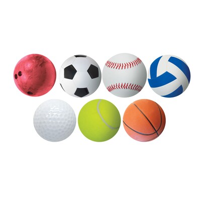 Hygloss 6" Sports Ball Accents, 30 Per Pack, 3 Packs (HYG33716-3)