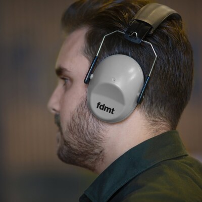 FDMT Noise Canceling Over-Ear Protective Earmuffs, Grey (MNO4063200)