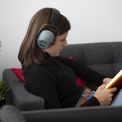 FDMT Noise Canceling Over-Ear Protective Earmuffs, Gray (MNO4063200)