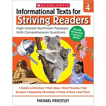 Scholastic Teacher Resources Informational Texts for Striving Readers, Red, Grade 4 (SC-708298)
