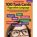 Scholastic 100 Task Cards: Figurative Language, Multi, Grade 4-6 (SC-860315)