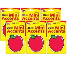 TREND Apple Mini Accents, 36 Per Pack, 6 Packs (T-10501-6)