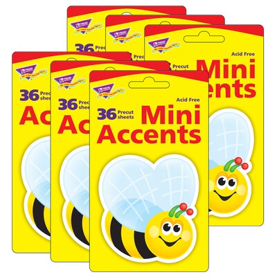 TREND Bee Mini Accents, 36 Per Pack, 6 Packs (T-10532-6)