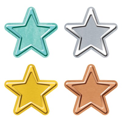 TREND I ? Metal™ Stars Classic Accents Variety Pack, 36 Per Pack, 3 Packs (T-10642-3)