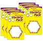 TREND Color Harmony™ Hexa-swirls Mini Accents Variety Pack, 36 Per Pack, 6 Packs (T-10740-6)