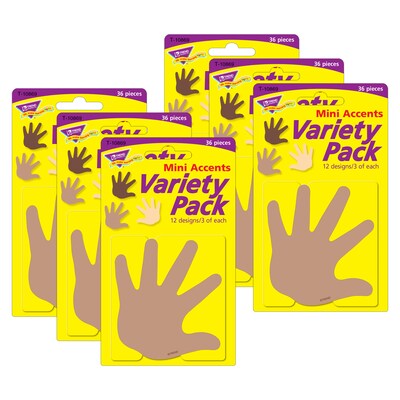 TREND Friendship Hands Mini Accents Variety Pack, 36 Per Pack, 6 Packs (T-10869-6)