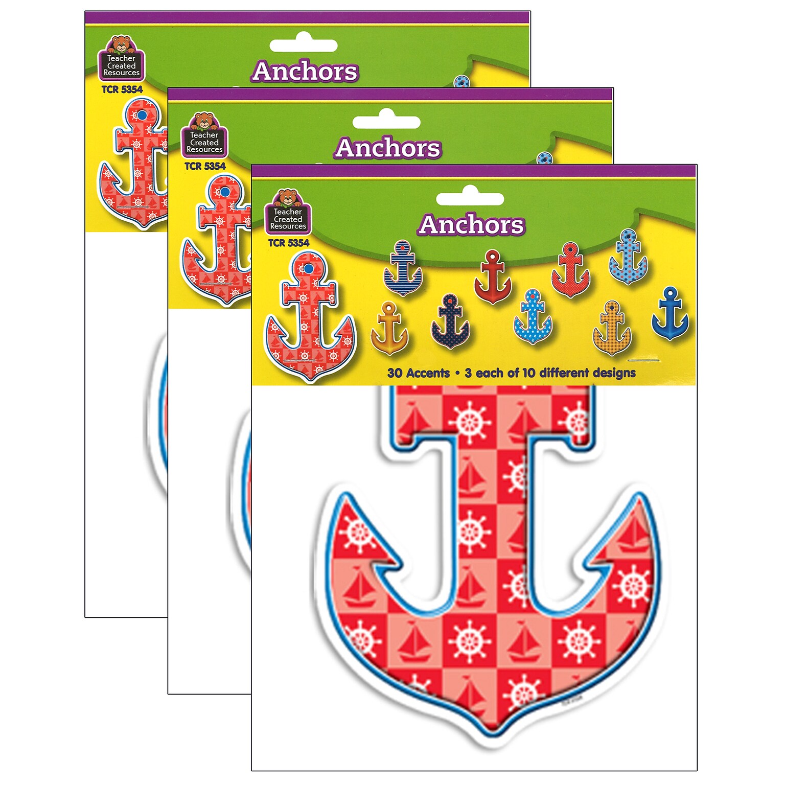 Teacher Created Resources Anchors Accents, 30/Pack, 3 Packs (TCR5354-3)