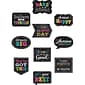 Teacher Created Resources Chalkboard Brights Positive Sayings Accents, 30 Per Pack, 3 Packs (TCR5576-3)
