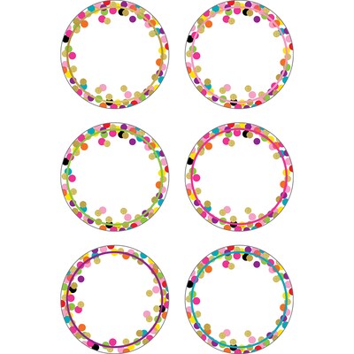 Teacher Created Resources Confetti Circle Accents, 30 Per Pack, 3 Packs (TCR5882-3)