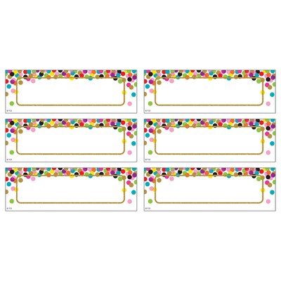 Teacher Created Resources Confetti Labels Magnetic Accents, 20 Per Pack, 3 Packs (TCR77013-3)