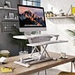 VersaDesk PowerPro 48"W Electric Sit to Stand Desktop Converter with Keyboard Tray & USB Port, White (SP7644824-00-05)