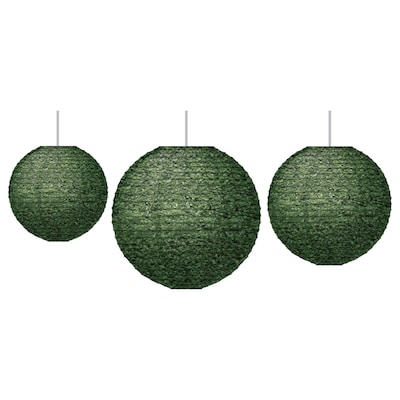 Teacher Created Resources Boxwood Hanging Paper Lanterns, 3 Per Pack, 3 Packs (TCR77504-3)