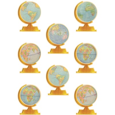 Teacher Created Resources Travel The Map Globes Accents, 30 Per Pack, 3 Packs (TCR8641-3)