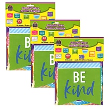 Teacher Created Resources Colorful Vibes Positive Sayings Accents, 30 Per Pack, 3 Packs (TCR8825-3)