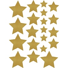 Teacher Created Resources Gold Shimmer Stars Accents, Assorted Sizes, 60 Per Pack, 3 Packs (TCR8868-