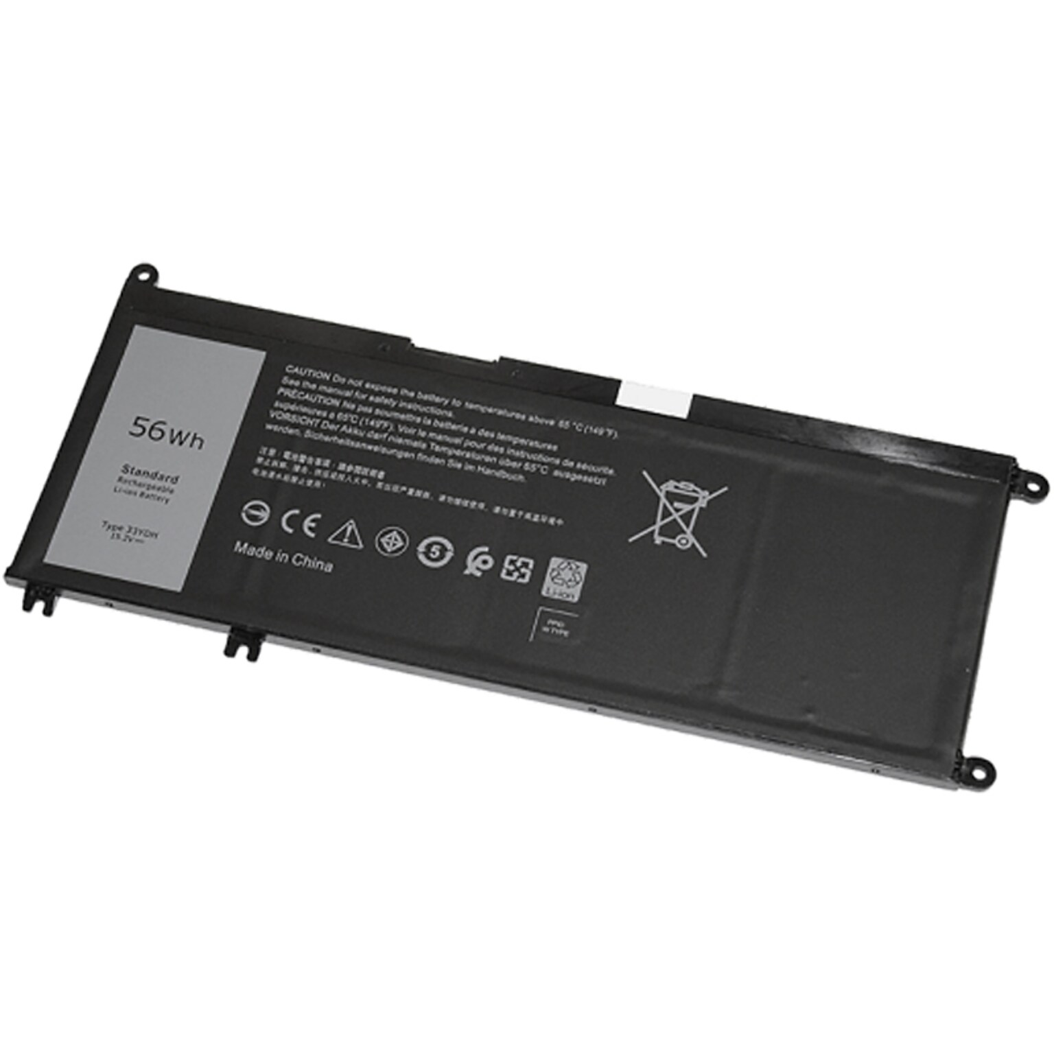 V7 Li-Poly Replacement Battery for Dell 3684 mAh  (33YDH-V7)