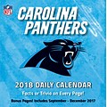 Carolina Panthers 2018 Box Calendar