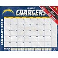 Los Angeles Chargers 2018 22 x 17 Desk Calendar (18998061550)